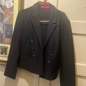 Elegant Black Double-Breasted Blazer